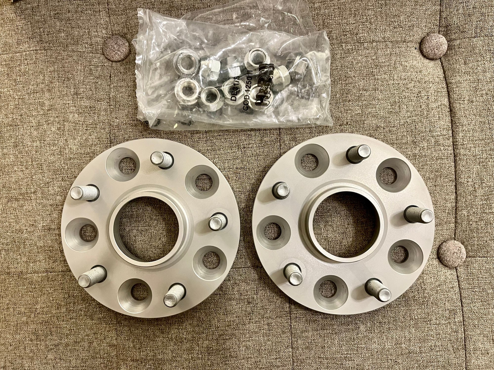 Leftover parts from Sold RCF H&R spacers, cluster hood, WeatherTech