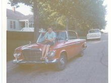 my first car, 1962 Studebaker Daytona, 4 speed, V8, 4bbl, 3.31 TT rearend, bucket seats,  I was a junior in high school.  Lived on a Farm in KS.  Drove a tractor at 10 yrs old.  14 yrs old drove to high school.