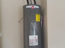 Water heater is in too!