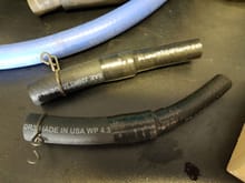 Here is hoses made for quick  connections   but Lol lol on wrong spot.please dont make same mistake our neighbor  did.