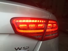 The effect is way cooler at night, the LS also has really cool "L" shaped forms in the tail lights 