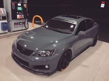Custom Lexus F banner matte/gloss black combo 