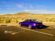 in the desert
Still really blows me away how the car looks so purple sometimes and so blue other times 