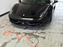 The Ferrari 458 is getting the diamond package, 9 coats of ceramic pro 9h!!!! It would be comparable to carpro immoral!