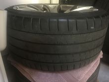 Rear tire tread