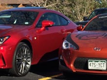 Next to one of my company cars, Scion FR-S
