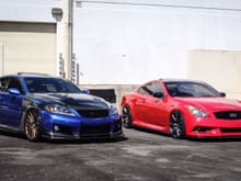 with my buddy's g37 ipl on square GTR 20X10.5 et25