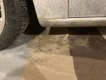 Literally piles of dirt etc falling off when parked each day 