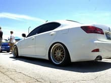 Old School Volk 18x8  35 and 18x9  32 painted Gold
