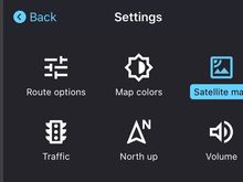 Select: Apple CarPlay
           Google Maps
           Settings
           Satellite