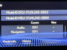 Software Update -- display Lexus NX300