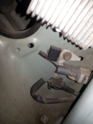 Also...in immediate area is a "radio condensor"  part number 90980-04125...same fastener used here...This device is single wire and is grounded.