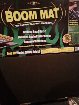 Boom Mat 4mm sold in 12.5" X 24 " sections.