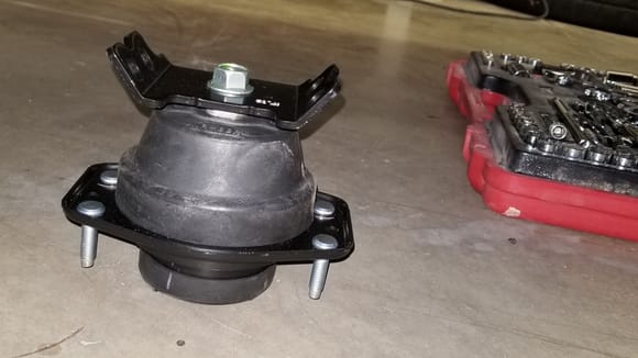 The new transmission mount ready to go in