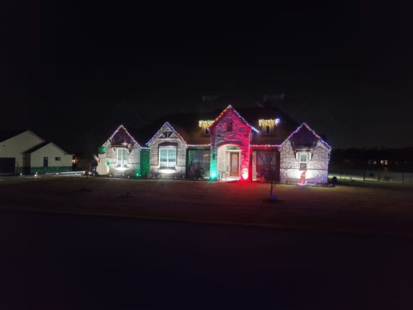 Our outside decor is now up but will be turned off until the day after Thanksgiving.   Everyone in the 'hood paid to put lights up except me and my buddy across the street.  I guess i like being different lol
