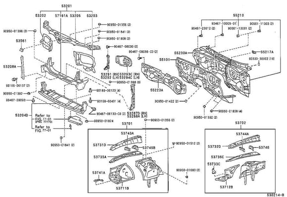 Parts Diagram for Front Apron Assembly  
