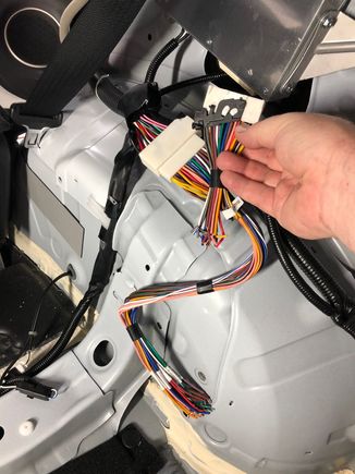 Plug and play harness before wiring