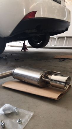 Each JoeZ piece weighs 17 lbs. Mufflers are brushed stainless steel.