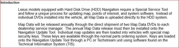 A copy from the directions to install the NAVI update.  I was unable to copy from the PDF.