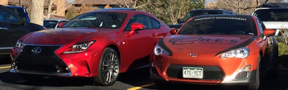 Next to one of my company cars, Scion FR-S