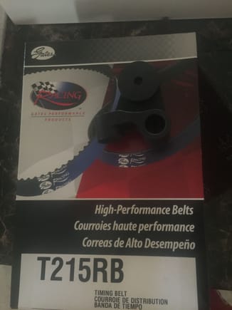 Some how I was able to get this great deal from induction performance it was a black Friday special in December. I purchased a billet steel timing tensioner and received the gates racing belt free.