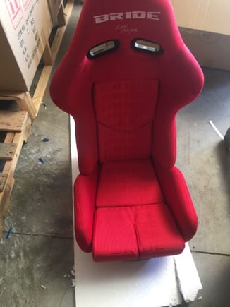 I had purchased a set of Bride Gias seats, however I went to pick them up and test them out . I didn't fit in them, my back didn't  go in the seat.