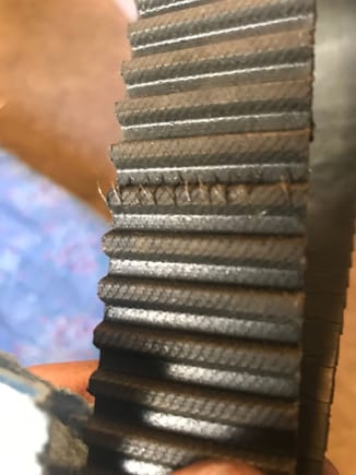 worn out timing belt