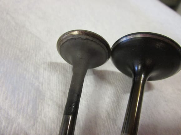 Image depicts intake and exhaust valves from 1999 LS400.