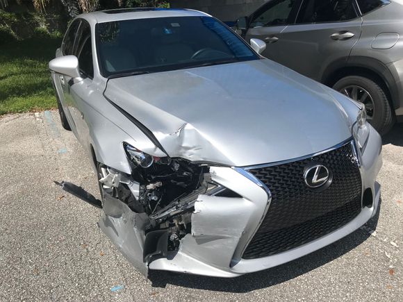 The result of a an accident in Sept 2018.