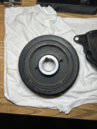 Is the balancer separating when moving? I don’t see too much wear on the backside (my opinion) rubber looks good to me too…