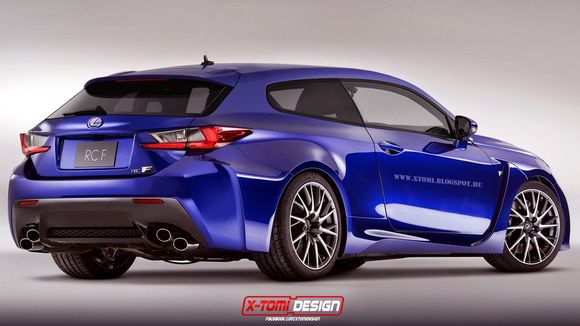 RC F shooting brake rendering by X-Tomi