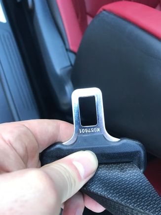 The RCF seat belt has a larger hole then the ISF. You can either cut and splice the ISF receiver (the wire clips are different) into the RCF harness and not modify the belt clip OR modify the clip as I will go over. My logic for modifying the belt clip was because I wanted both seats to remain as stock as possible in case I wanted to sell them.