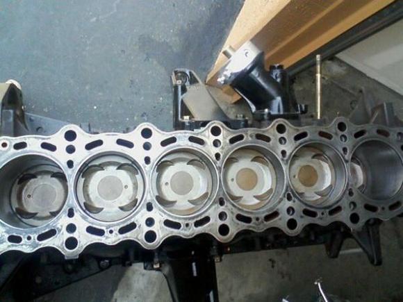 GTE pistons in GE block