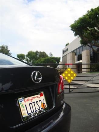My baby wanted to see where the Lexus HQ was.