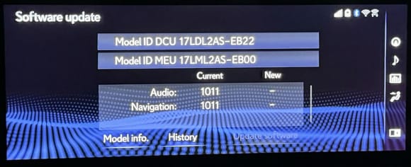 Software Update -- display Lexus NX300