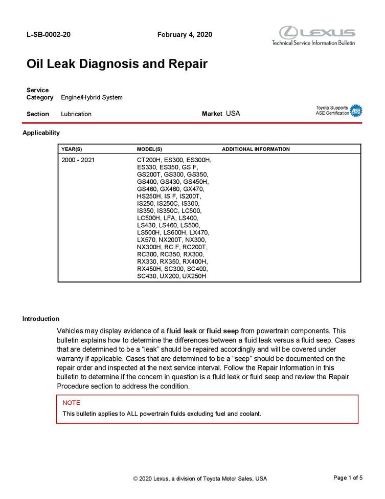 TSB 20182022 GX460 Transfer Case Leak IH8MUD Forum