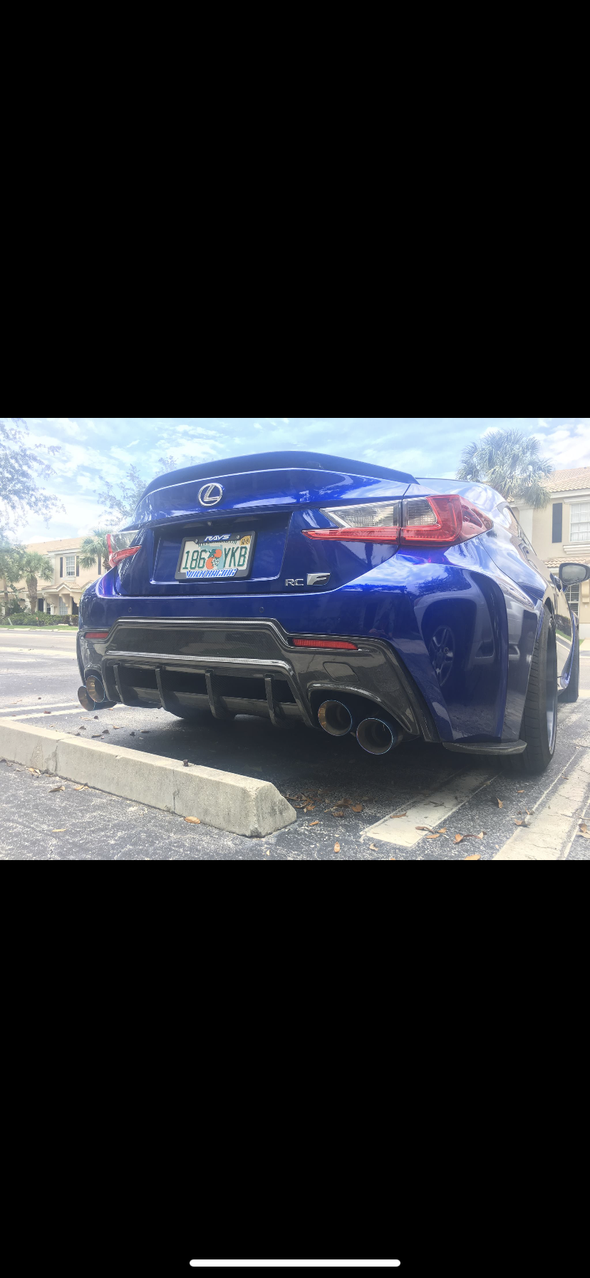 Exterior Body Parts - Toms CF rear bumper piece - Used - 2015 to 2019 Lexus RC F - West Palm Beach, FL 33417, United States