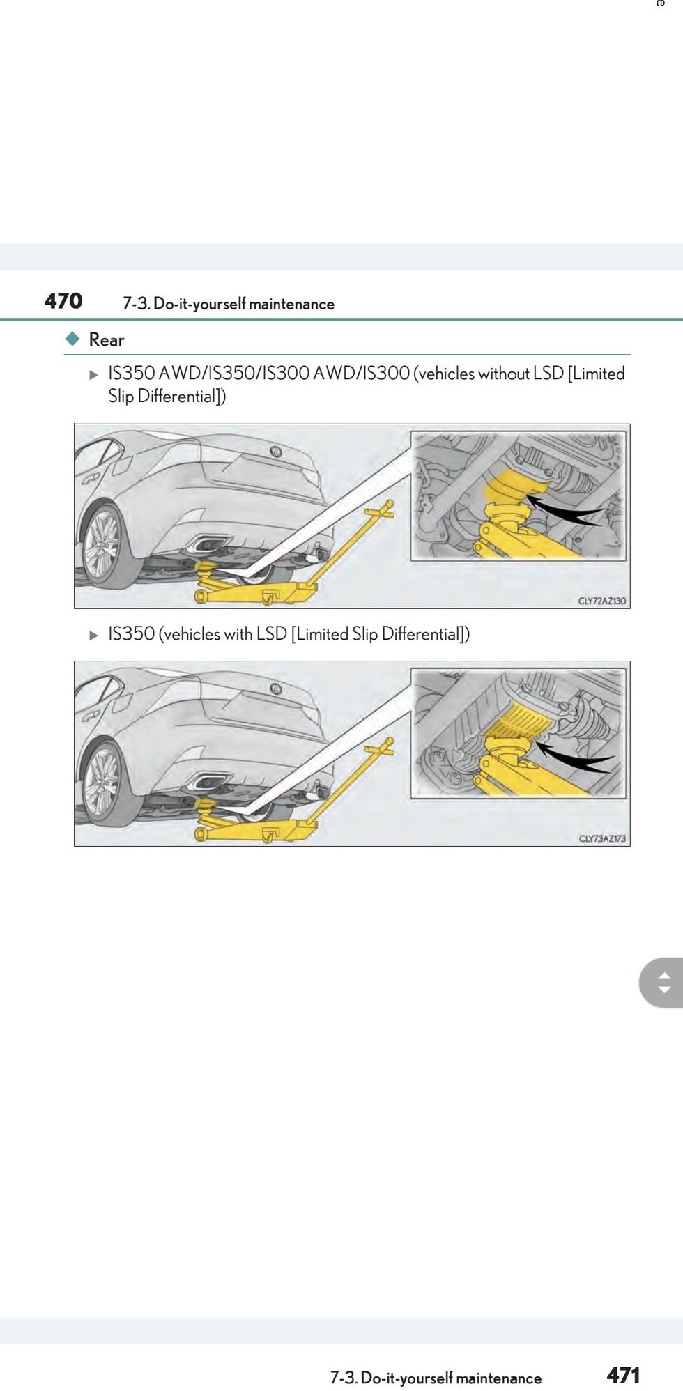 Front and rear center jackpoints? 2018 is300 awd ClubLexus Lexus