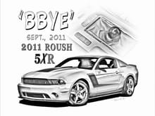 2011 Red Roush Sketch .... signed