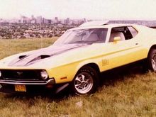 My first Mustang. 1971 Mach1 with a 351 Cleveland 4 barrel, Ram Air. Too much fun - straight line only.