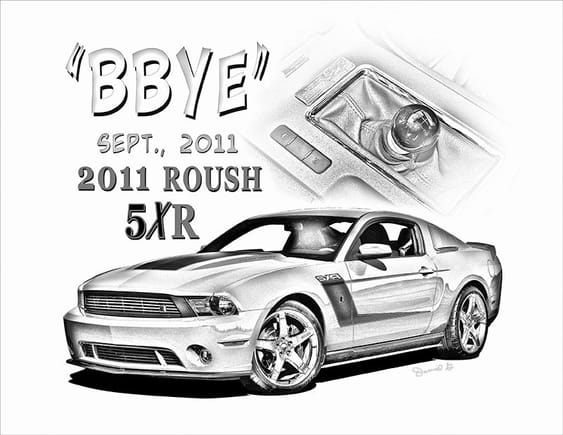 2011 Red Roush Sketch .... signed