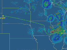 flight track map