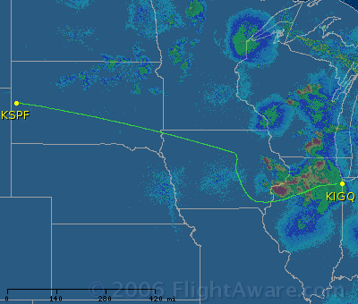 flight track map