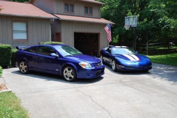 my cobalt ss and z06 reduced size