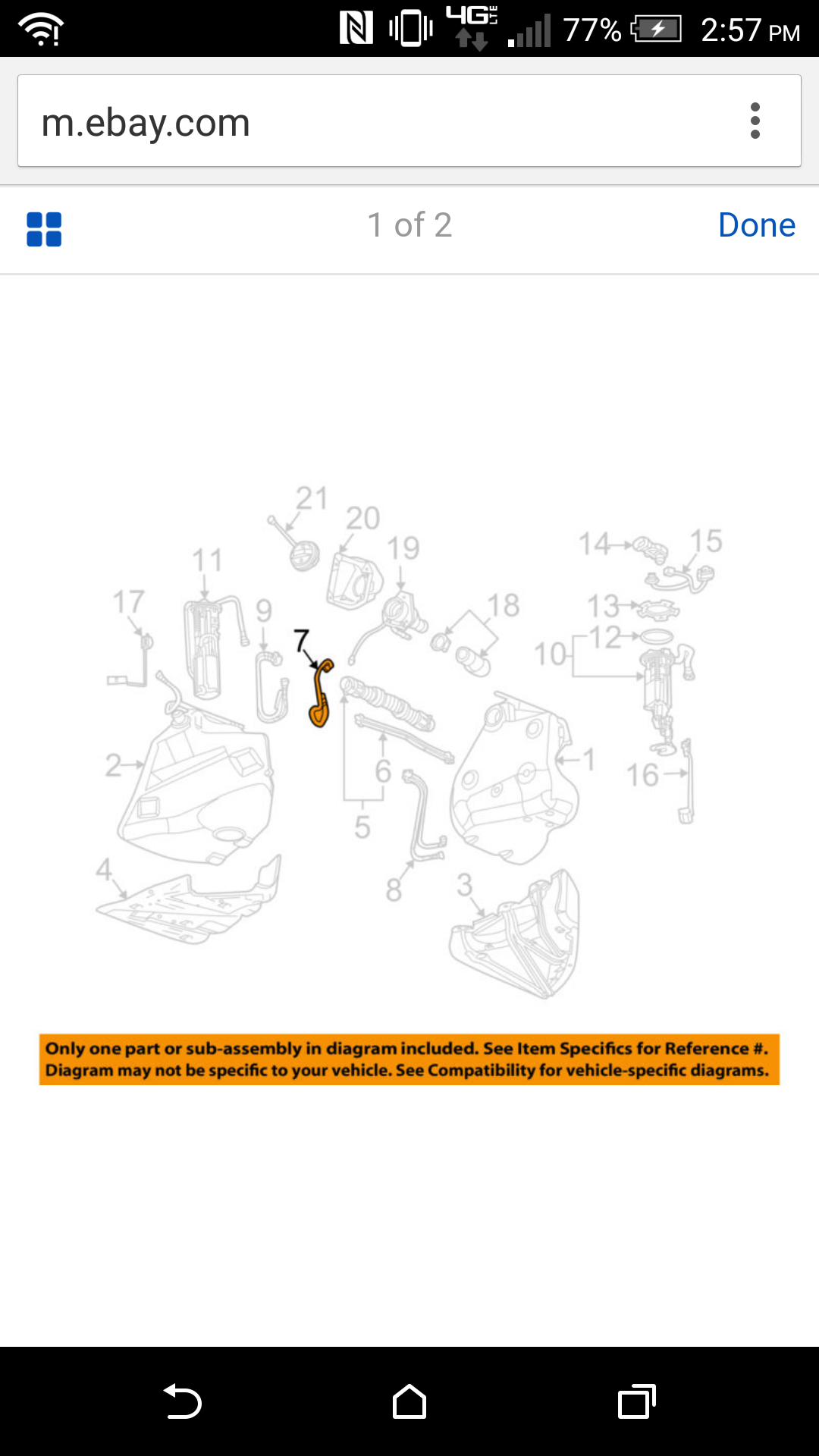 GM OEM Fuel System-Feed Line 10337588
