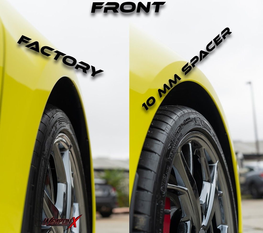 Flush Look Wheel Spacers Comparison Before After Pics CorvetteForum