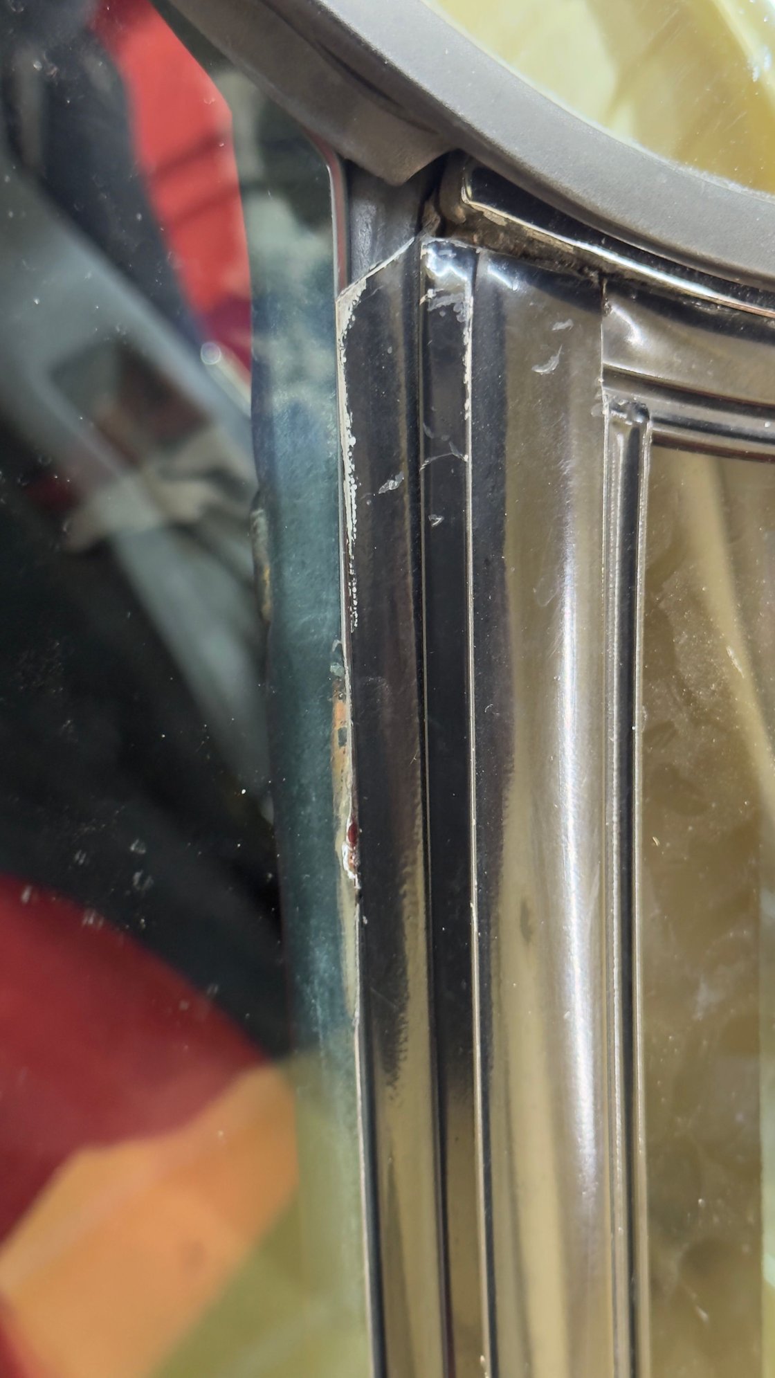 Passenger side window chipped