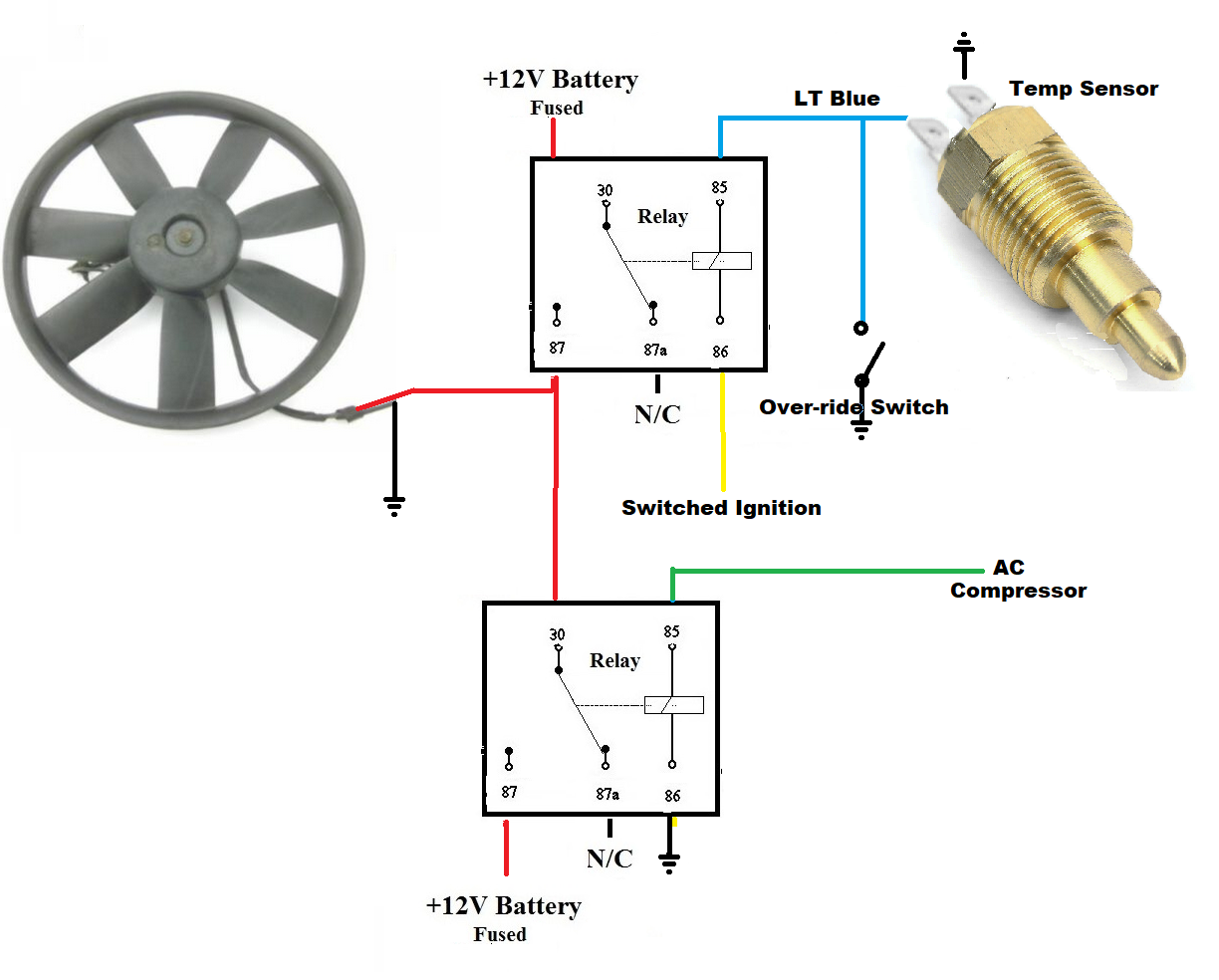 Wiring expertise 79l82 auxiliary fan control with ac and bypass option
