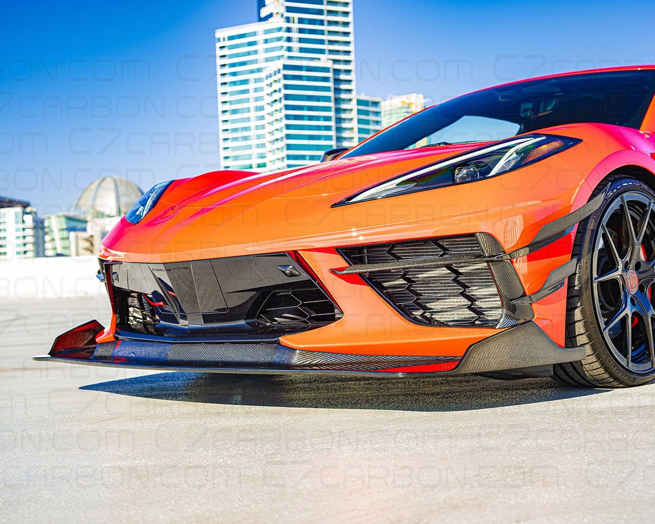 FS (For Sale) LEGACY Front Splitter Carbon Fiber, C8 Track, amazing