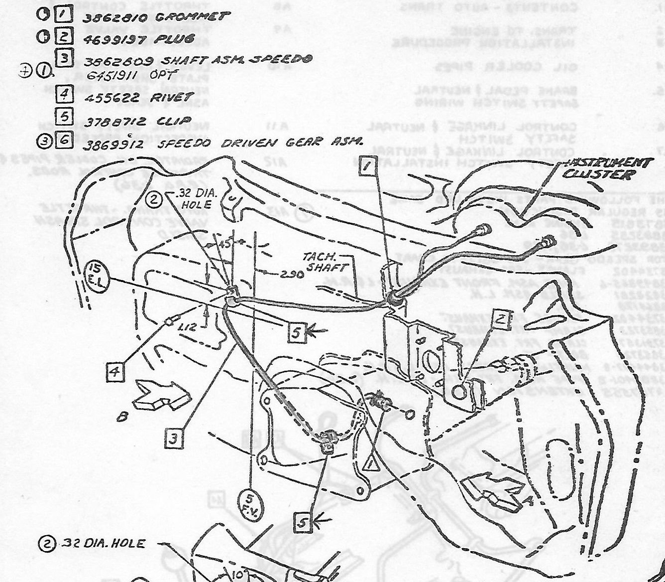 C2 Speedometer cable routing path and end for a 63? CorvetteForum